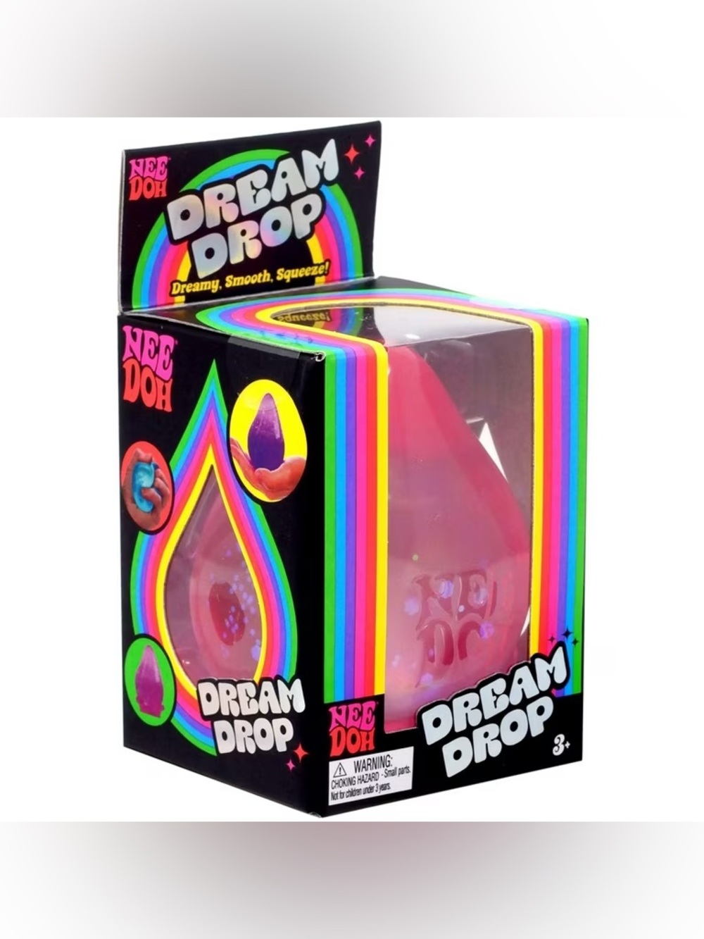 NEW Schylling NeeDoh Dream Drop - Sensory Squeeze Toy in Pink